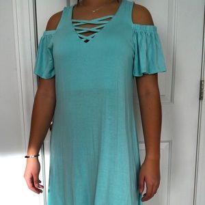 Teal dress